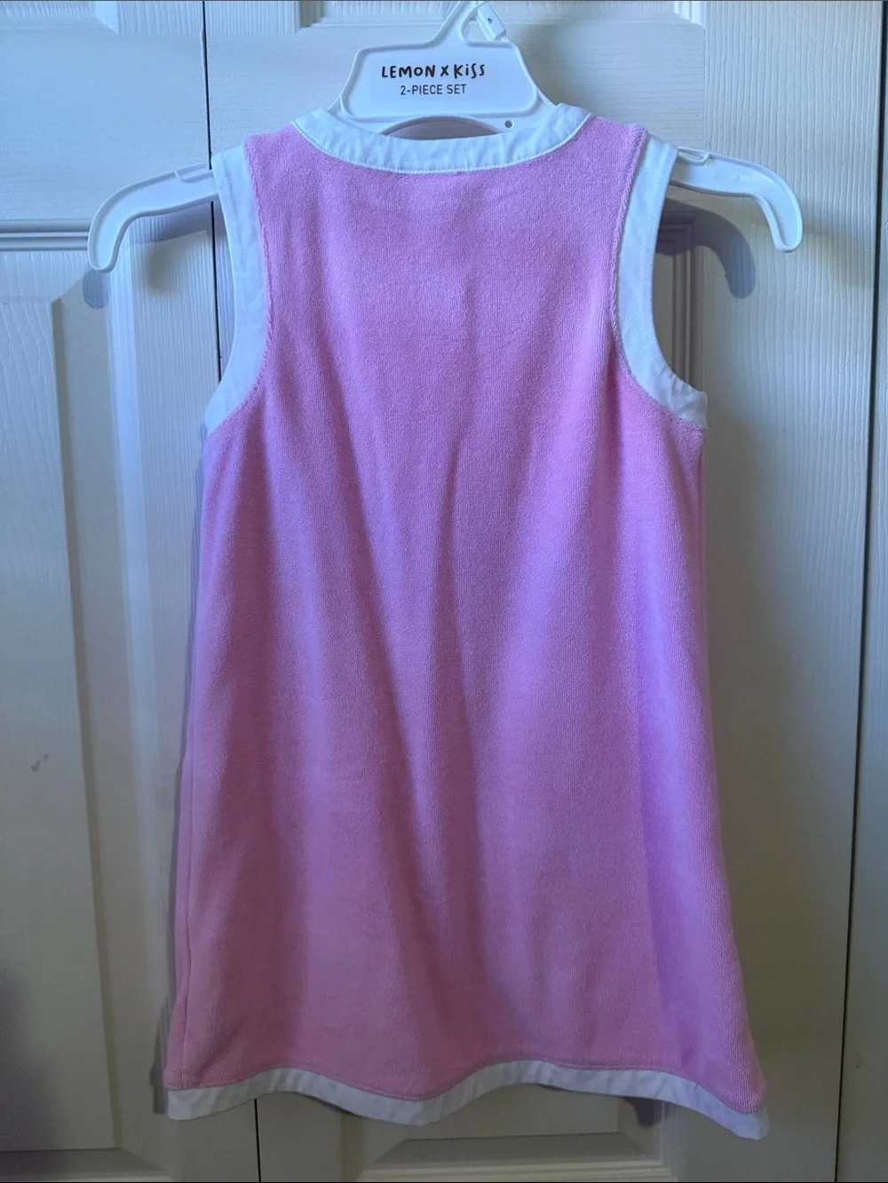 Janie and Jack Pink Sleeveless Terry Dress Swim Cover up. Size 5